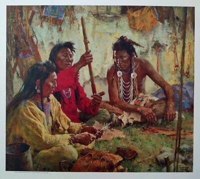 Howard Terpning BUSCANDO GUÍA DEL GRAN ESPÍRITU 21/80 lienzo giclee nuevo  Foto 1 de 4