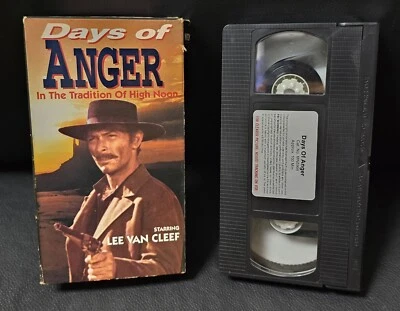 🎄DAYS OF ANGER VHS VAN CLEEF RARE Free Ship - Image 1 of 4