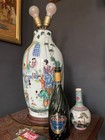 China antike chinesische Vase Lampe 66cm Qianlong Qing Ming Porzellan