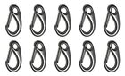 10 Pieces Stainless Steel 316 Spring Gate Snap Hook Clip 2" Marine Grade Lobs...