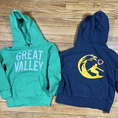 Lote de 2 Sudadera con Capucha Gráfica para Niños H&M LOGG Gap Talla 4-6 Surf Verde Azul U Foto 1 de 4