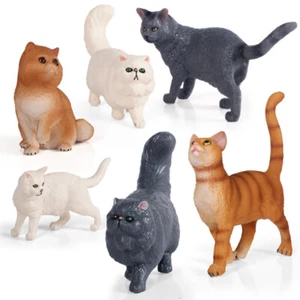 Cat Decorations Cat Miniature Cat Figures Cat Garden Statues Small Cat Figurines - Picture 1 of 11