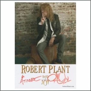 Robert Plant Autographed 2010 Band of Joy Promotional Photograph (UK) - Picture 1 of 1