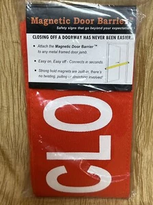 Magnetic Door Banner “CLOSED FOR MAINTENANCE” Nylon Barrier Steel Jamb CFM-01 - Bild 1 von 5
