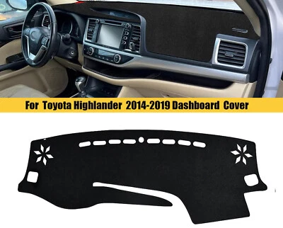 Cubierta de alfombrilla de salpicadero de coche para Toyota Highlander 2014-2019 accesorios Foto 1 de 4