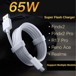Cable OPPO tipo c SUPERVOOC original usb-c cable OPPO 65W 6,5A - Imagen 1 de 4