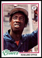 1978 TOPPS ROWLAND OFFICE ATLANTA BRAVES #632
