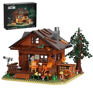 Cabin with Light DIY Models Building Blocks Set MOC Bricks Toys Gift Collections - Picture 1 of 6