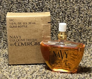 VINTAGE- CoverGirl Navy Perfume Cologne Spray 1 fl oz ~New Without Cap Test Bott - Picture 1 of 3