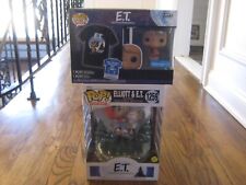 Funko Pop! Movies ET Moment Elliott and ET 1259 + T Shirt Pop bundle Walmart (L)