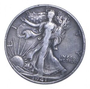 1941-S Walking Liberty 90% Silver US Half Dollar *651