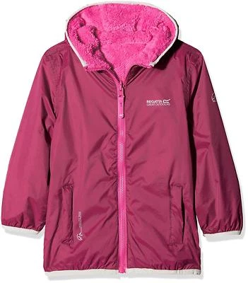 Regatta Lagoona Kinder Wendejacke Übergangsjacke Kapuze atmungsaktive Gr: 104