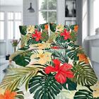Colorful Beautiful Azaleas Print Quilt Duvet Cover Set Bedding Bedclothes