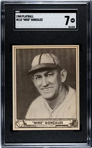 SGC 7 - 1940 Play Ball #115 Mike Gonzales (Gonzalez) Cardinals CUBAN LEAGUE HOF - Picture 1 of 2