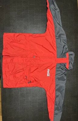 Wear Guard 男式尺寸 Xl 红色/黑色可口可乐外套复古 GUC — 第 1/4 张图片