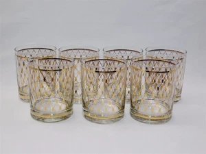 7 Gafas Georges Briard Patrón Arlequín Doble Antiguas Dorado 22K - Imagen 1 de 8