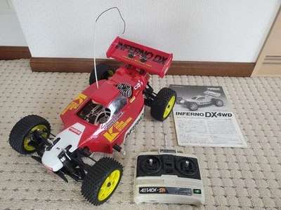 JUNK Kyosho Inferno DX 1/8 4WD Nitro RC Buggy Chassis AS-IS For Parts Repair - Image 1 of 4