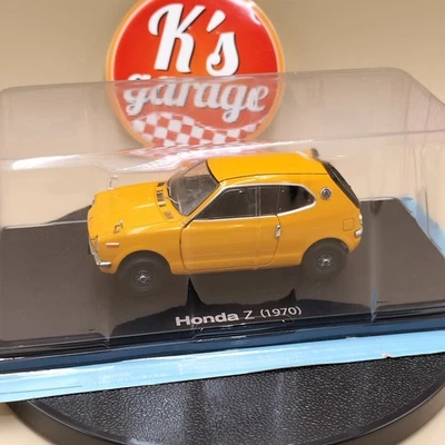 Hachette 1/24 Honda Z 1970 N360 SA Yellow Orange diecast model japan - Image 1 of 4