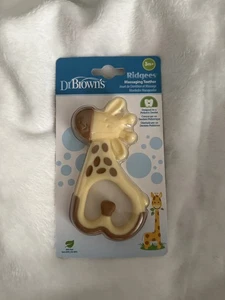 Dr. Brown's Ridgees Giraffe Massaging Teether Giraffe Baby 3+ Months - Picture 1 of 4