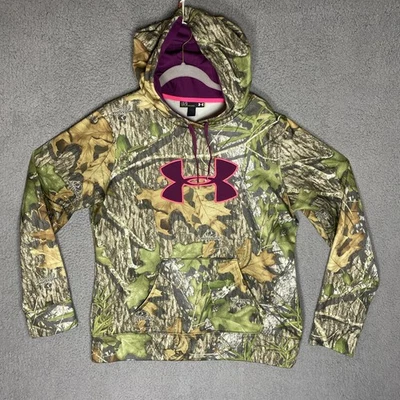 Under Armour Sudadera con Capucha Mujer Grande Mossy Oak Treestand Camuflaje Caza Foto 1 de 4