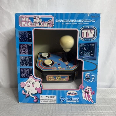 Ms. Pacman Plug & Play Classic Arcade TV Game MSI VINTAGE 1993 NOS NEW SEALED - Image 1 of 4