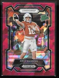 2024 Prizm Draft Picks Rated Prospect Cracked Red Ice #192 Arch Manning RC 1 - Picture 1 of 2