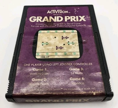 Grand Prix (Atari 2600, 1982) Cleaned & Tested (O075) Rare Mint Retro Authentic - Image 1 of 4