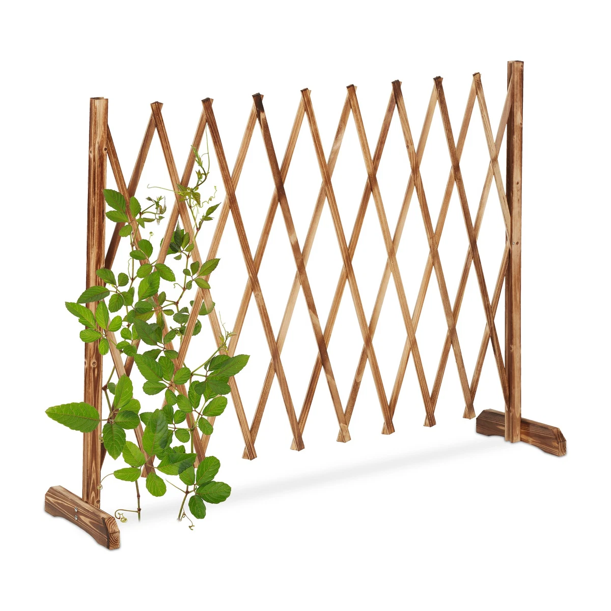 Schone Spalier Aus Holz, Ausziehbar Bis 1,5 M – Rankhilfe Für Kletterpflanzen Im Garten & Auf Der Terrasse, Hellbraun