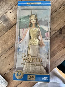 2003 Princess Of Vikings Collector Edition Dolls Of The World Vintage Mattel NIB - Picture 1 of 6