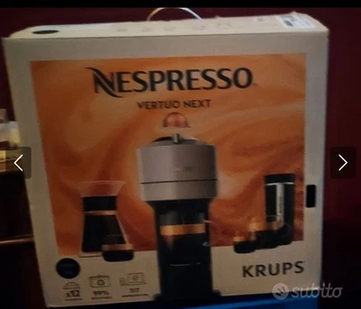 NESPRESSO VERTUO NEXT MACCHINA PER CAFFÈ COLORE NERO SATINATO PARI AL NUOVO ☕☕☕☕ - Immagine 1 di 4