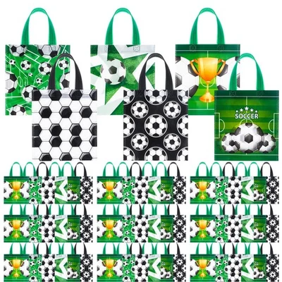 Bolsas de regalo de fútbol 120 piezas | Favores de fiesta de fútbol no tejidos reutilizables, deportes e... Foto 1 de 4