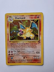 Pokemon Charizard 4/130 Base Set 2 Holo Rare WOTC Played - Picture 1 of 2