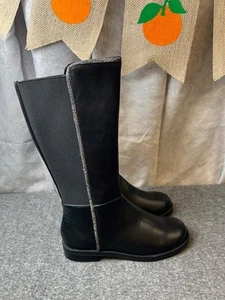 Steve Madden Jóvenes Niñas J-Alix Botas de Cuero Embellecidas, Negras Talla 3 - Imagen 1 de 8
