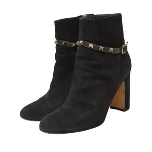 VALENTINO Boots Women's Size 39 Black Suede - Picture 1 of 9