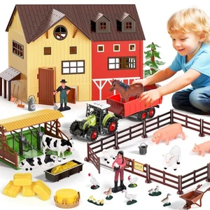 Farm Animals Barn House Toys - Kids Tractor Toy with Lights & Sound, Horse St... - Picture 1 of 6