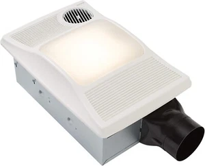 100HL Bathroom Fan, 100 CFM for 4" Ducts w/100W Max Incandescent Light (Not I... - Picture 1 of 6