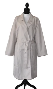 C5 NWT EILEEN FISHER Bramble Beige Self Belted Closure Trench Coat Size 3X $438 - Picture 1 of 6