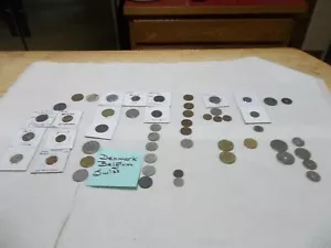 Lotto di 50+ monete Belgio, Danimarca, svizzere 1874 e successive 1 argento SPEDIZIONE GRATUITA - Foto 1 di 10
