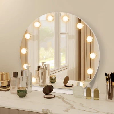 ELECWISH Hollywood Makeup Mirror 12 LED Lights Vanity Table Mirror 3 Color USB Charging