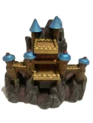 AQUA CULTURE деревенский замок аквариум украшение / рыбы убежище (синий советы) - новый!!! - Изображение 1 из 4
