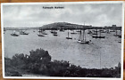 Falmouth Harbour Many Boats Anchored  C1930 Philco Postcard