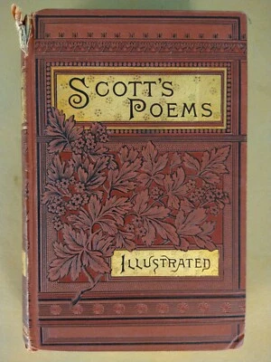 Scott's Poems Illustrated Poetical Works of Sir Walter Scott 1884 DeWolfe 210520 - Image 1 of 4