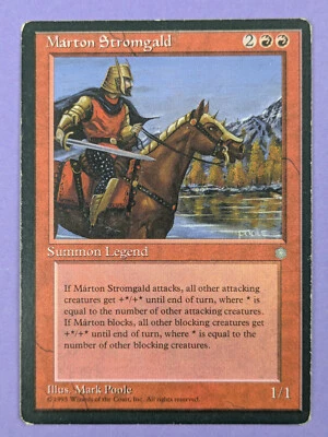 MTG Magic The Gathering: Ice Age: Marton Stromgald #1/1 Rare - HP - Image 1 of 2