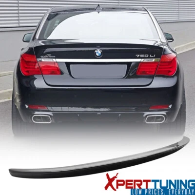 FIT 09-15 BMW 7 Series F01 AC Trunk Spoiler Painted Black Sapphire Metallic #475 Foto 1 de 4