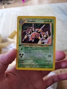 Ariados 27/111 Neo Genesis 1st Edition LP Pokémon Card - Picture 1 of 2