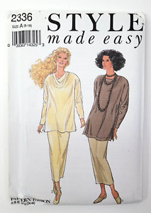 90s Style Sewing Pattern 2336 Misses Separates Long Top & Skirt Size 8-18 UNCUT