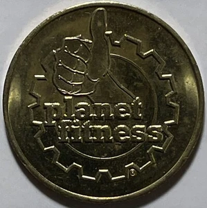 Planet Fitness Massage Chair Token! Brass, 5.2 gram, 25mm Diameter. Bx13.235 - Picture 1 of 2