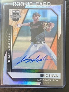 ERIC SILVA /185 FOIL AUTOGRAPH 2021 Collegiate Elite Extra Edition #40 Giants - Picture 1 of 1