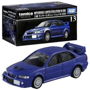 Takara Tomy Tomica Premium Diecast Car - No.13 Mitsubishi Lancer EVO 6 GSR - Picture 1 of 3