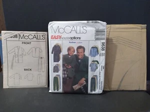 McCalls 9638 Mens Robe Top Pull-on Pants Shorts Size S 34-36 M L XL Pajamas Pjs - Picture 1 of 8